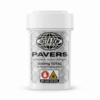 Delta Don Pavers jar front - 1500mg total, 15 pieces, 100mg each, Blue Raspberry, Pineapple, Fruit Punch